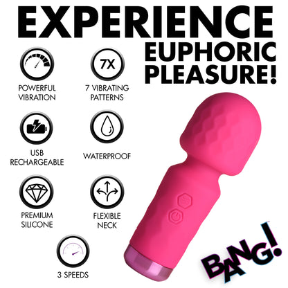 10X Mini Silicone Wand - Pink