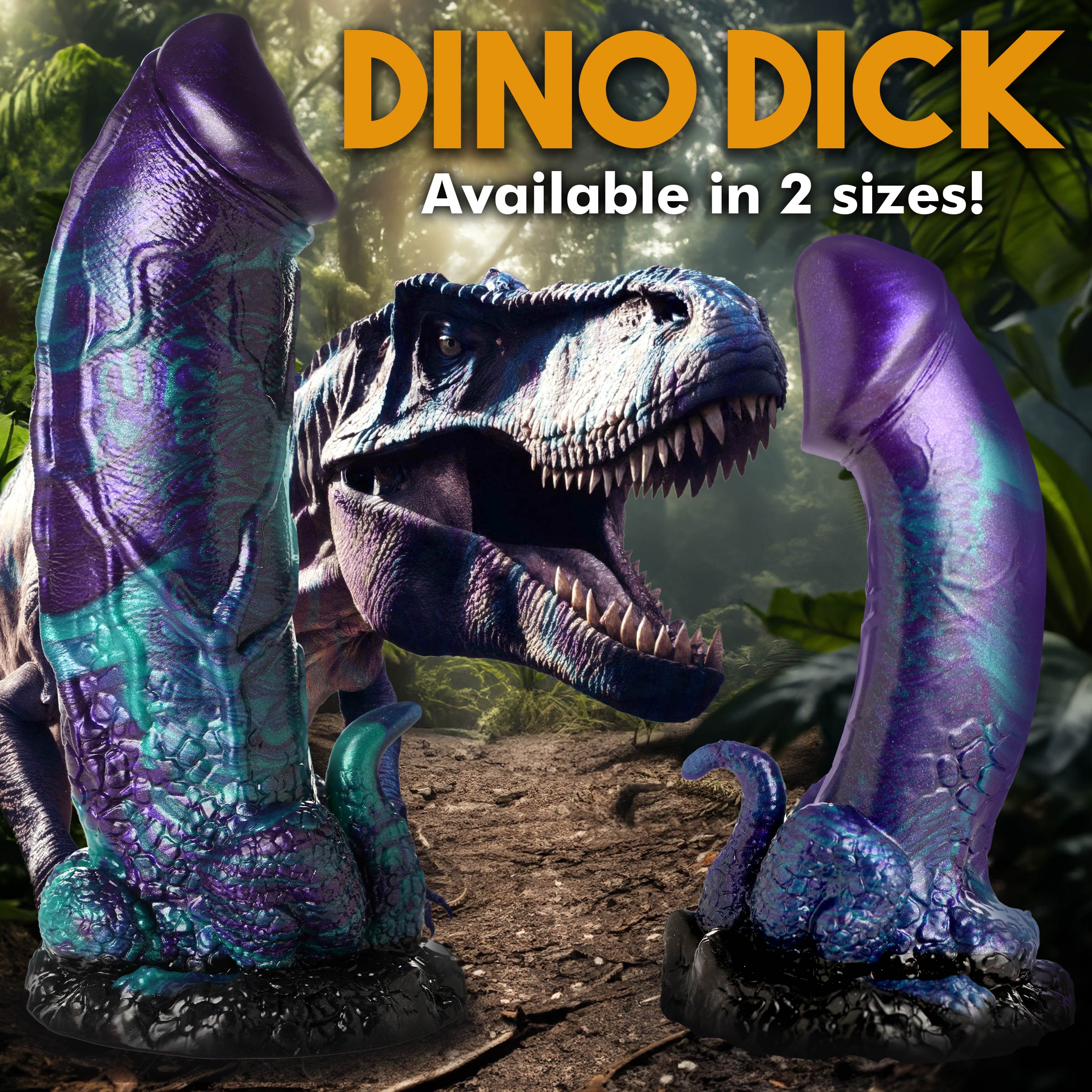 Dino-Dick Silicone Dildo - Large