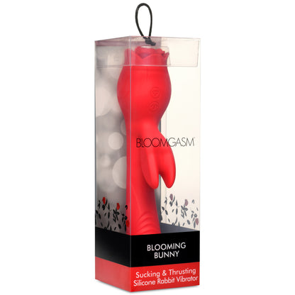 Blooming Bunny Sucking and Thrusting Silicone Rabbit Vibrator