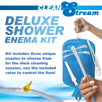 Deluxe Shower Enema Kit with 5 Tips