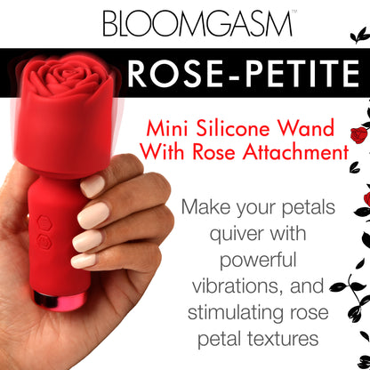 Pleasure Rose-Petite Mini Silicone Rose Wand