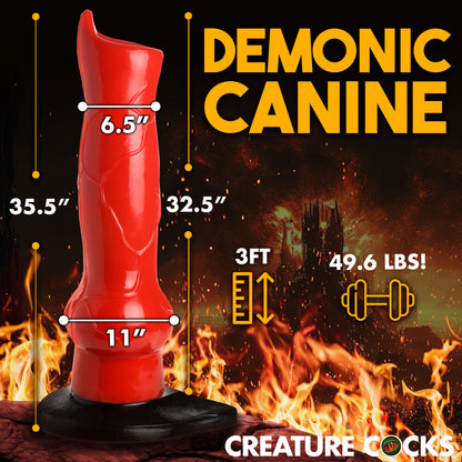 Giant Hell-Hound Canine 3ft Dildo