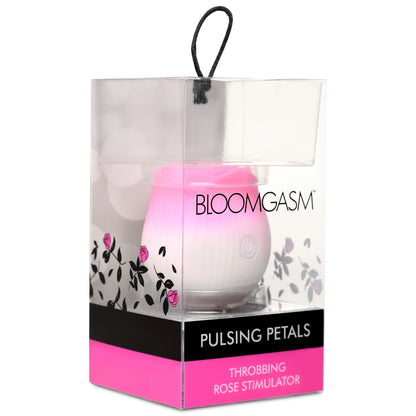 Pulsing Petals Throbbing Rose Clit Stimulator - Pink