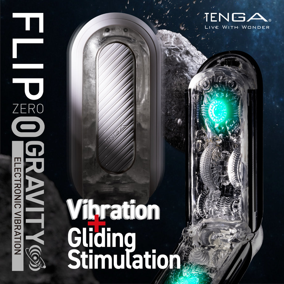 Flip Zero Gravity Vibrating  - White