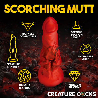 Fire Hound Silicone Dildo - Medium