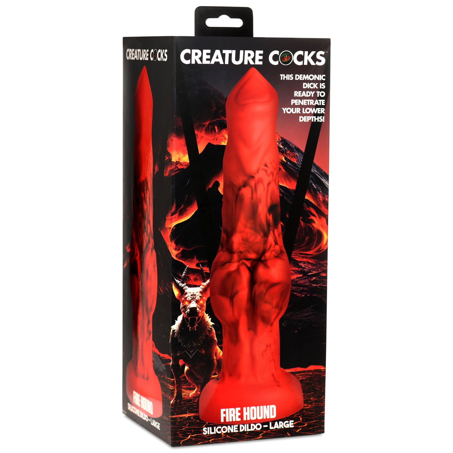 Fire Hound Silicone Dildo - Large