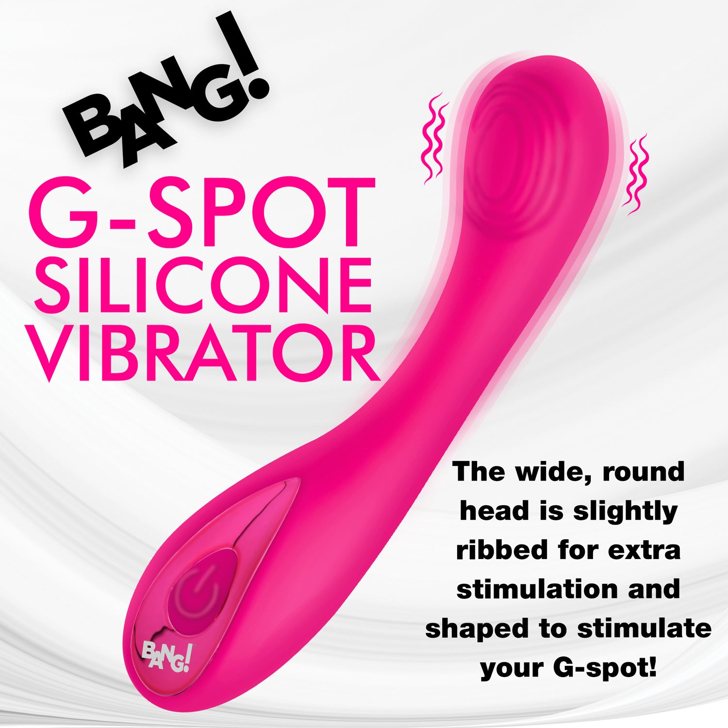 G-Spot Silicone Vibrator - Pink