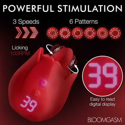 Rose Kisser Licking and Vibrating Digital Clitoral Stimulator