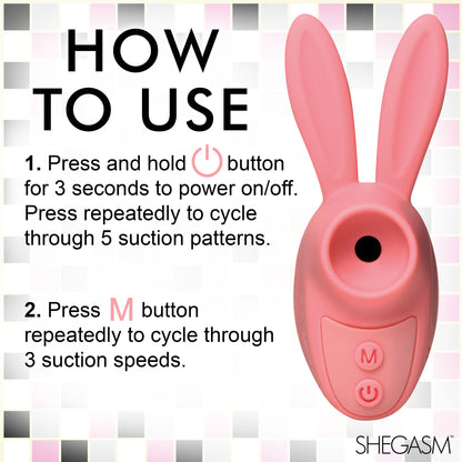 Sucky Bunny Clit Stimulator - Pink