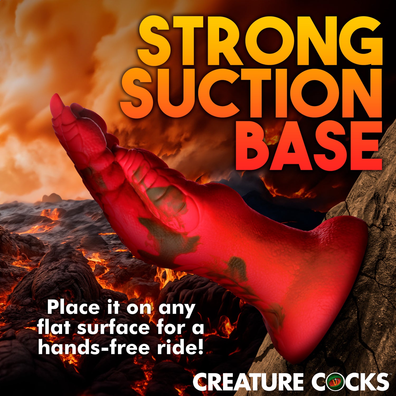 Demon Claw Fisting Silicone Dildo - Red