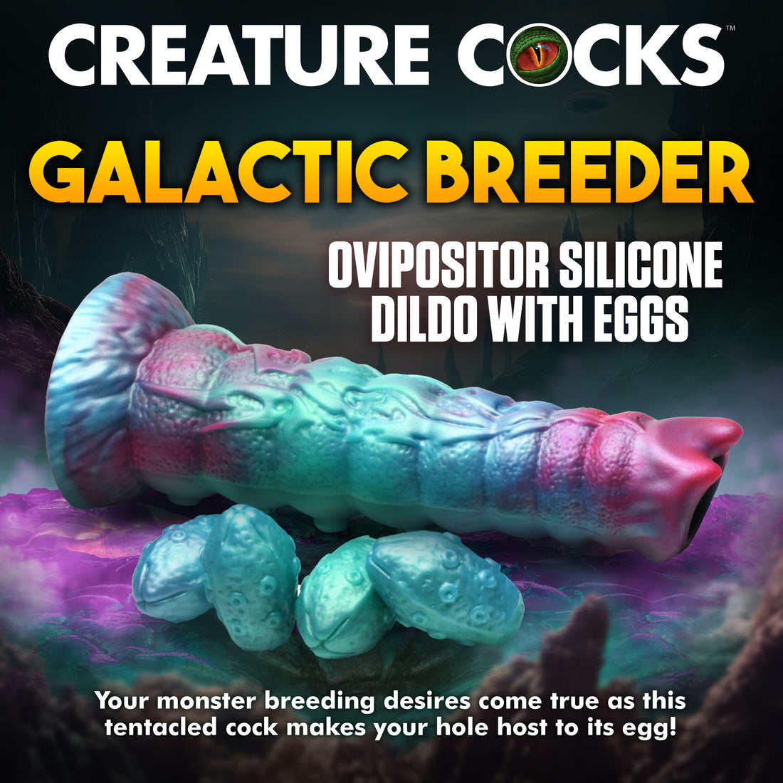 Galactic Breeder Ovipositor Silicone Dildo