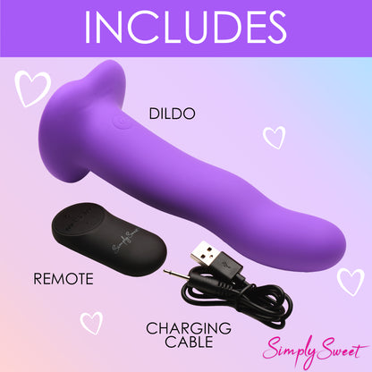 21X Vibrating Wavy Silicone Dildo