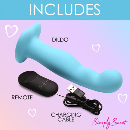 21X Vibrating Thick Silicone Dildo