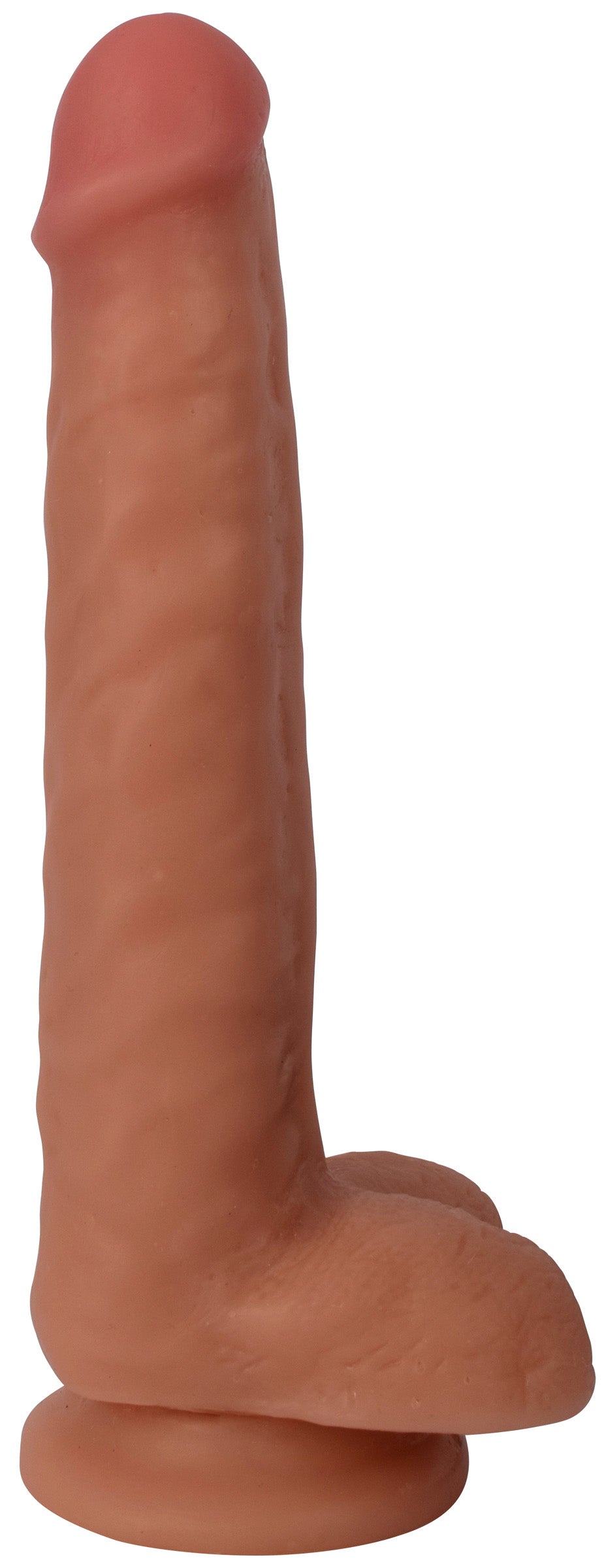 Thinz 8 Inch Slim Dildo with Balls - Light