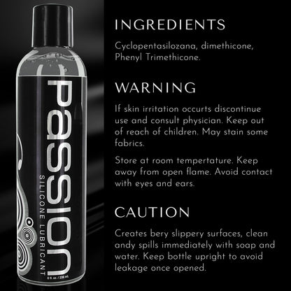 Passion Premium Silicone Lubricant - 8 oz