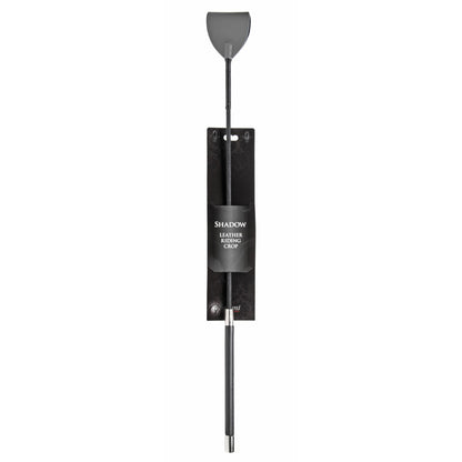 Shadow Grey Leather Riding Crop