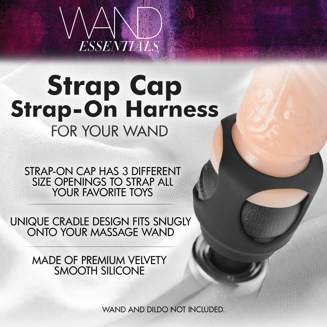 Strap Cap Wand Harness for Dildos