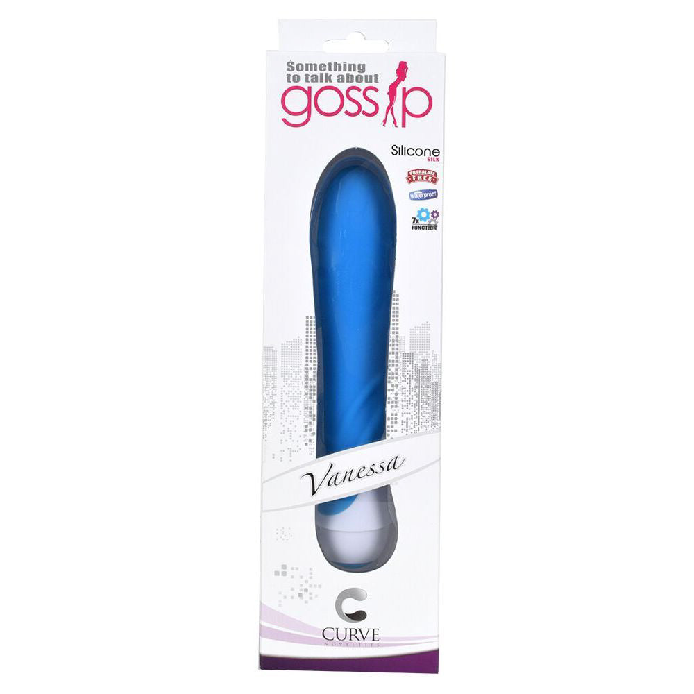 Vanessa 7 Function Silicone Vibe- Blue