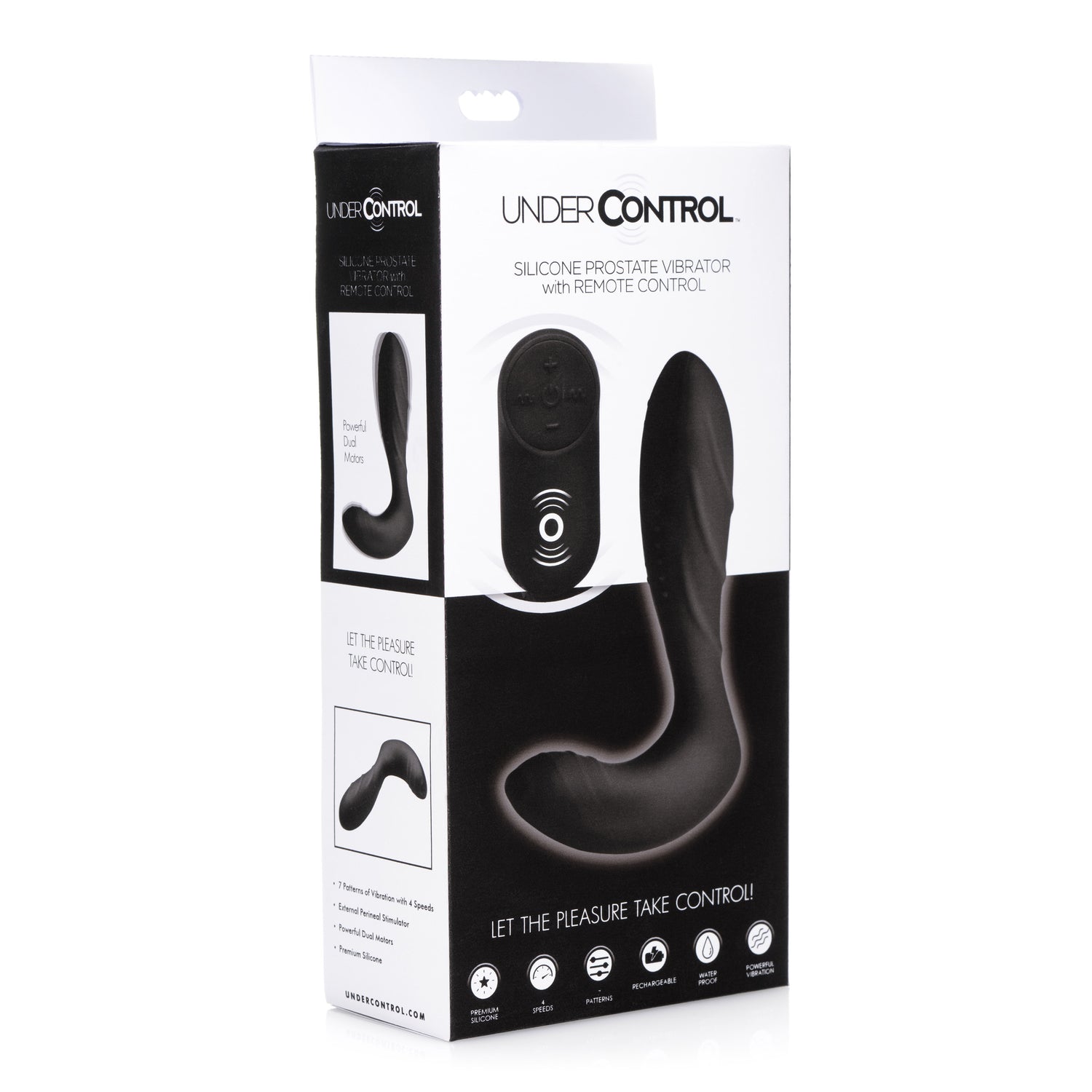 Textured Silicone Prostate Vibrator with Remote Control