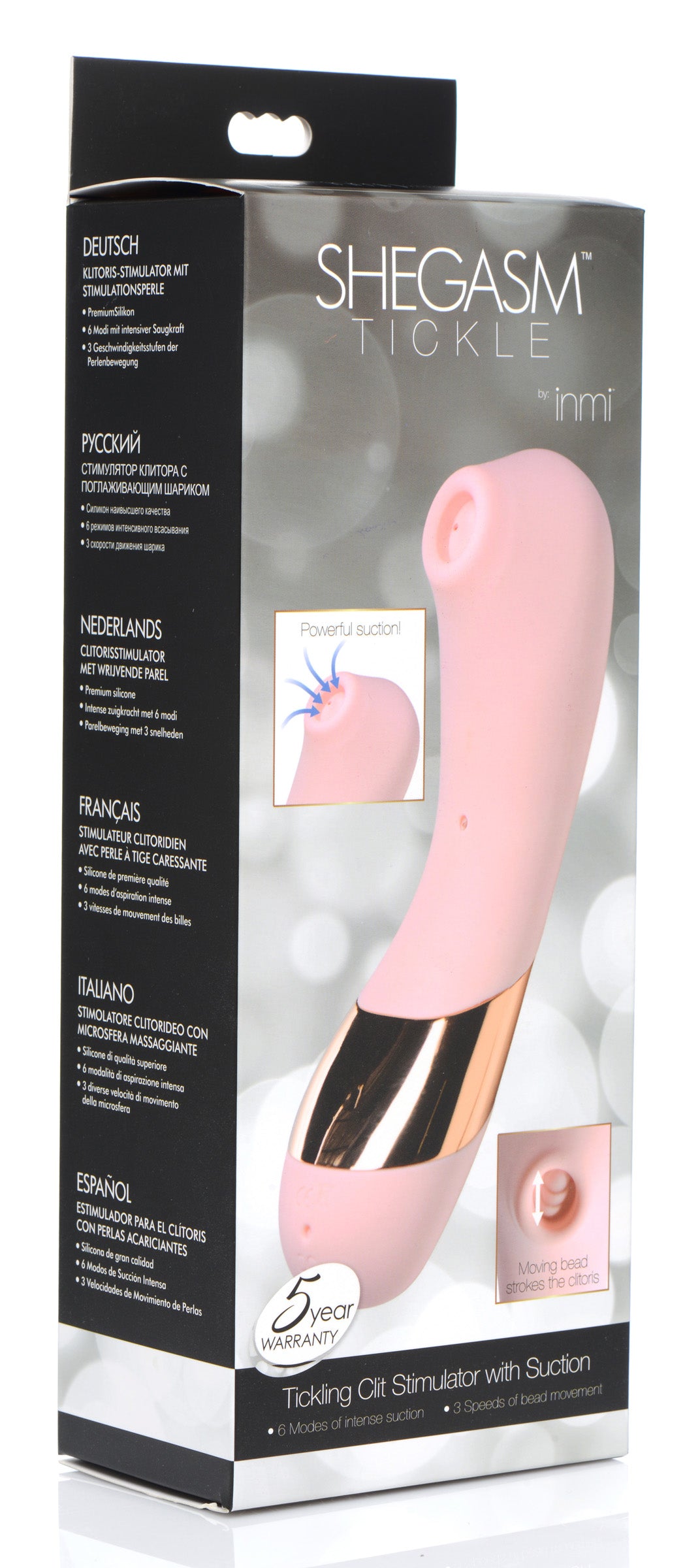 Shegasm Tickle Tickling Stimulator with Suction