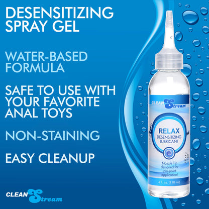 Relax Desensitizing Lubricant With Nozzle Tip - 4 oz.