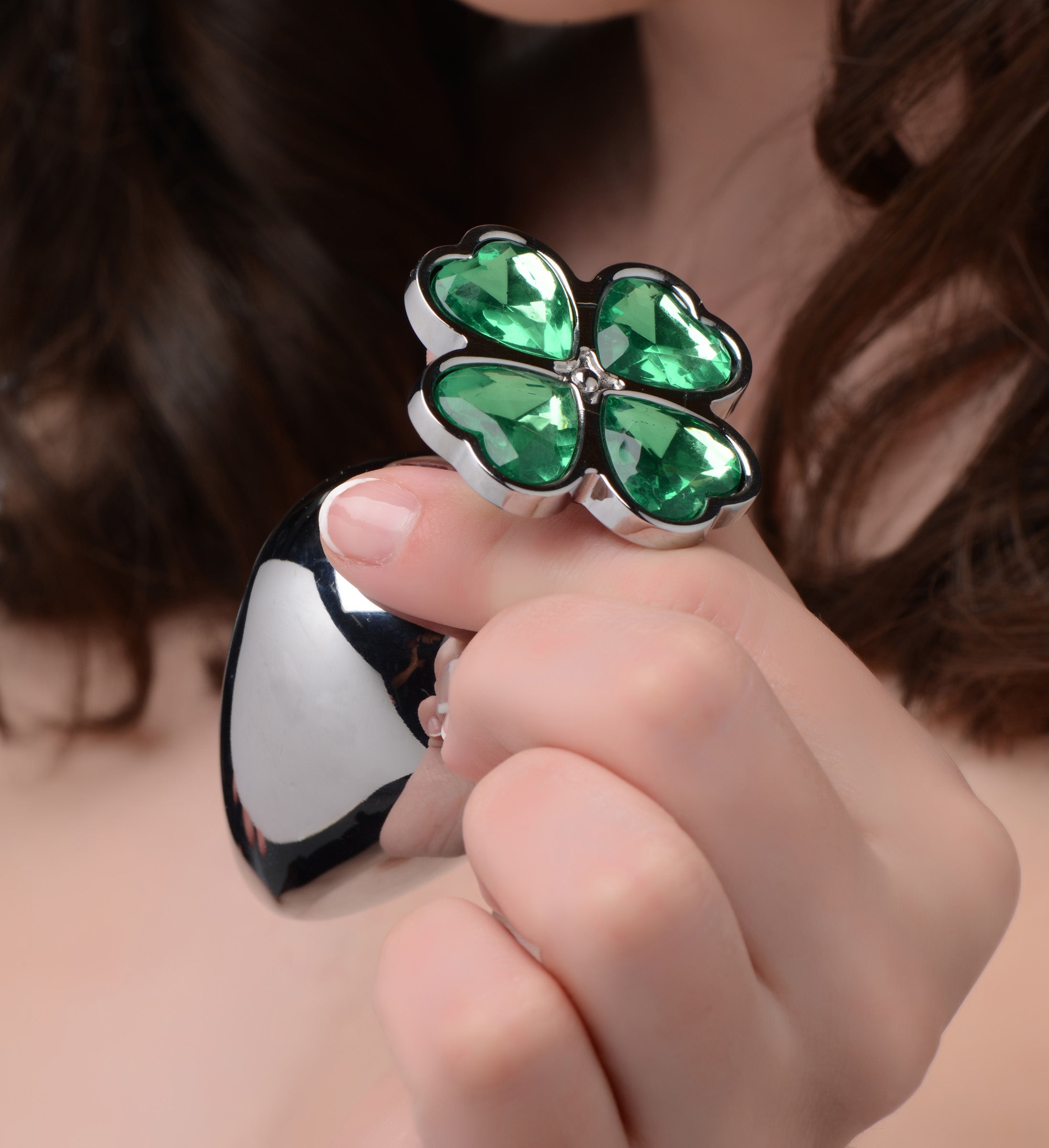 Lucky Clover Gem Anal Plug - Large