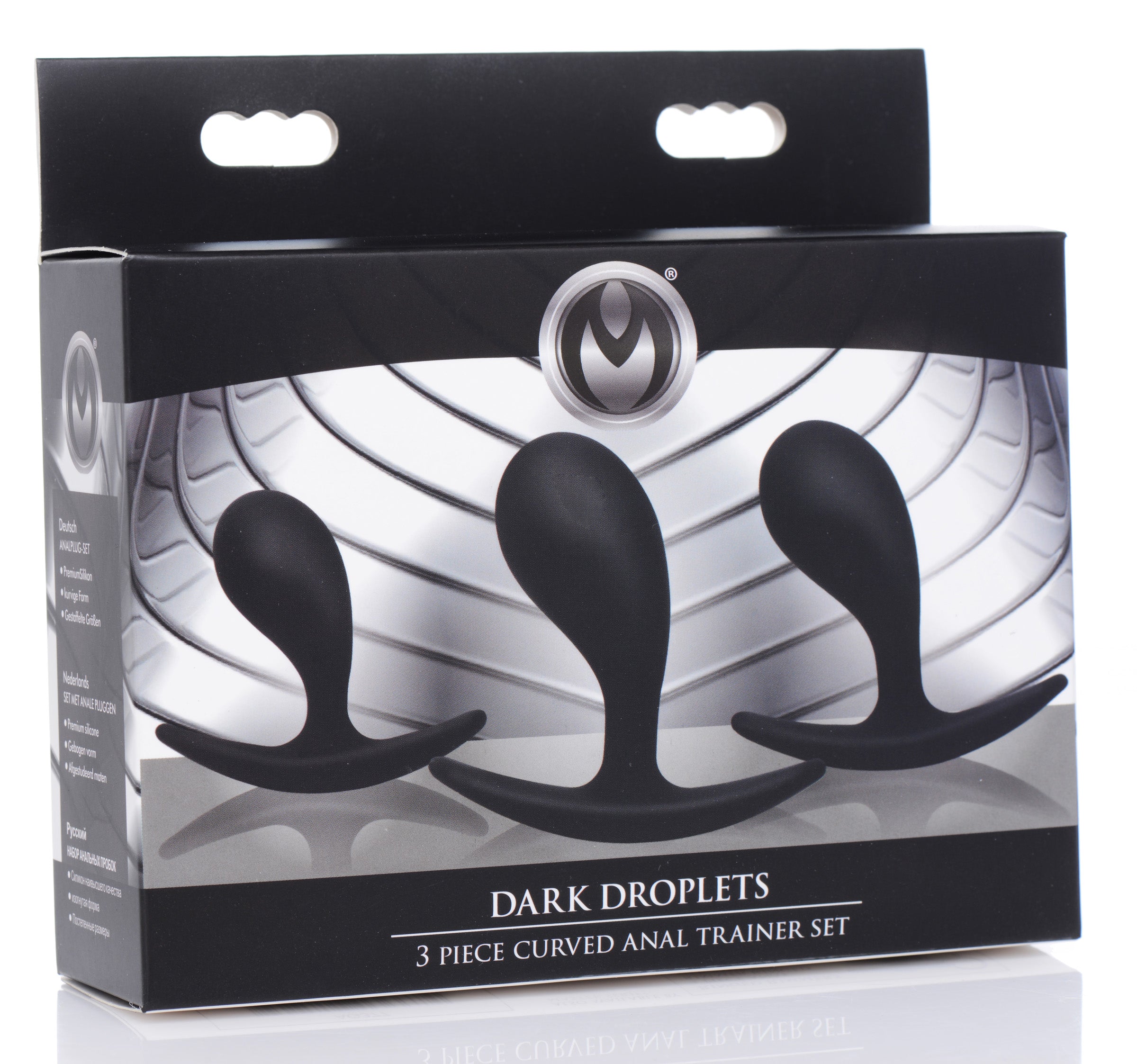 Dark Droplets 3 Piece Curved Silicone Anal Trainer Set