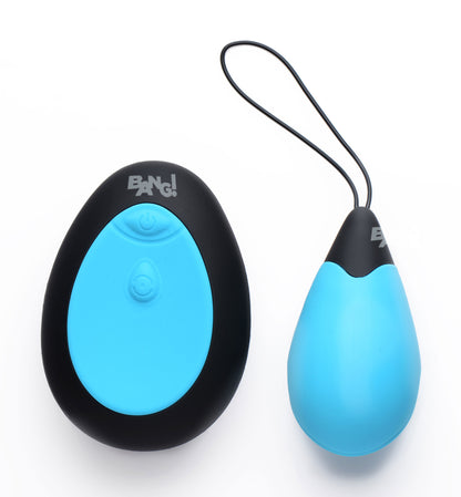 10X Silicone Vibrating Egg - Blue