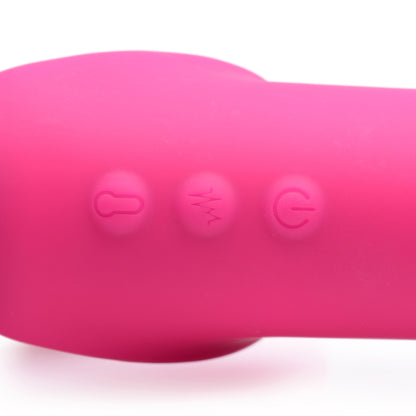 10X Remote Control Ergo-Fit G-Pulse Inflatable and Vibrating Strapless Strap-on - Pink