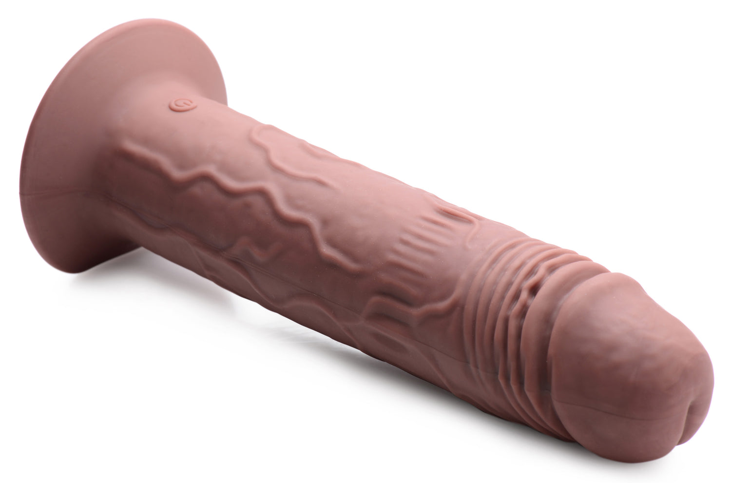 7X Remote Control Vibrating and Thumping Dildo - Dark