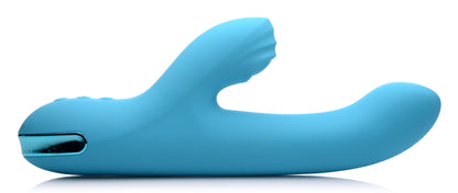 5 Star 13X Silicone Pulsing and Vibrating Rabbit - Teal