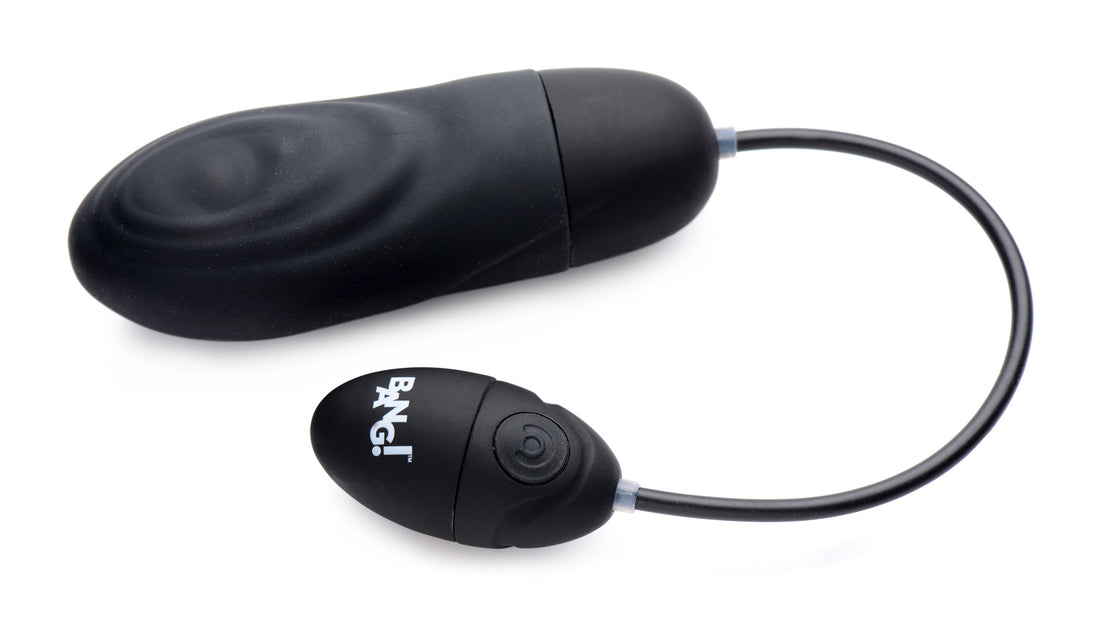 7X Pulsing Rechargeable Silicone Vibrator - Black