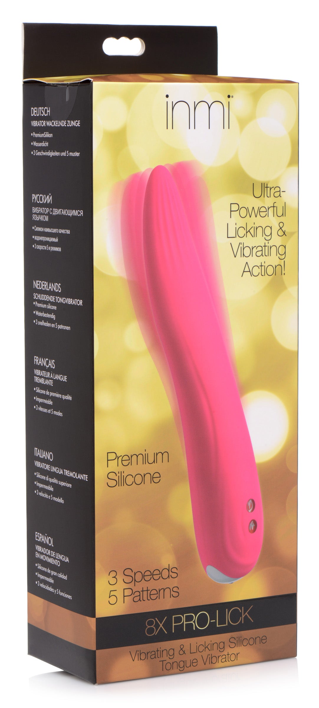 8X Pro-Lick Vibrating &amp; Licking Silicone Tongue Vibrator