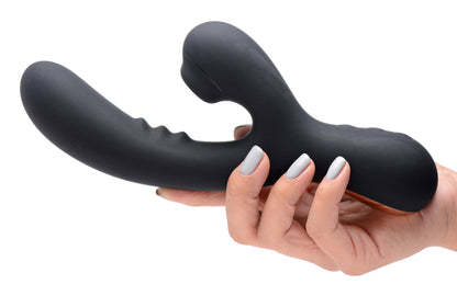 8X Silicone Suction Rabbit - Black