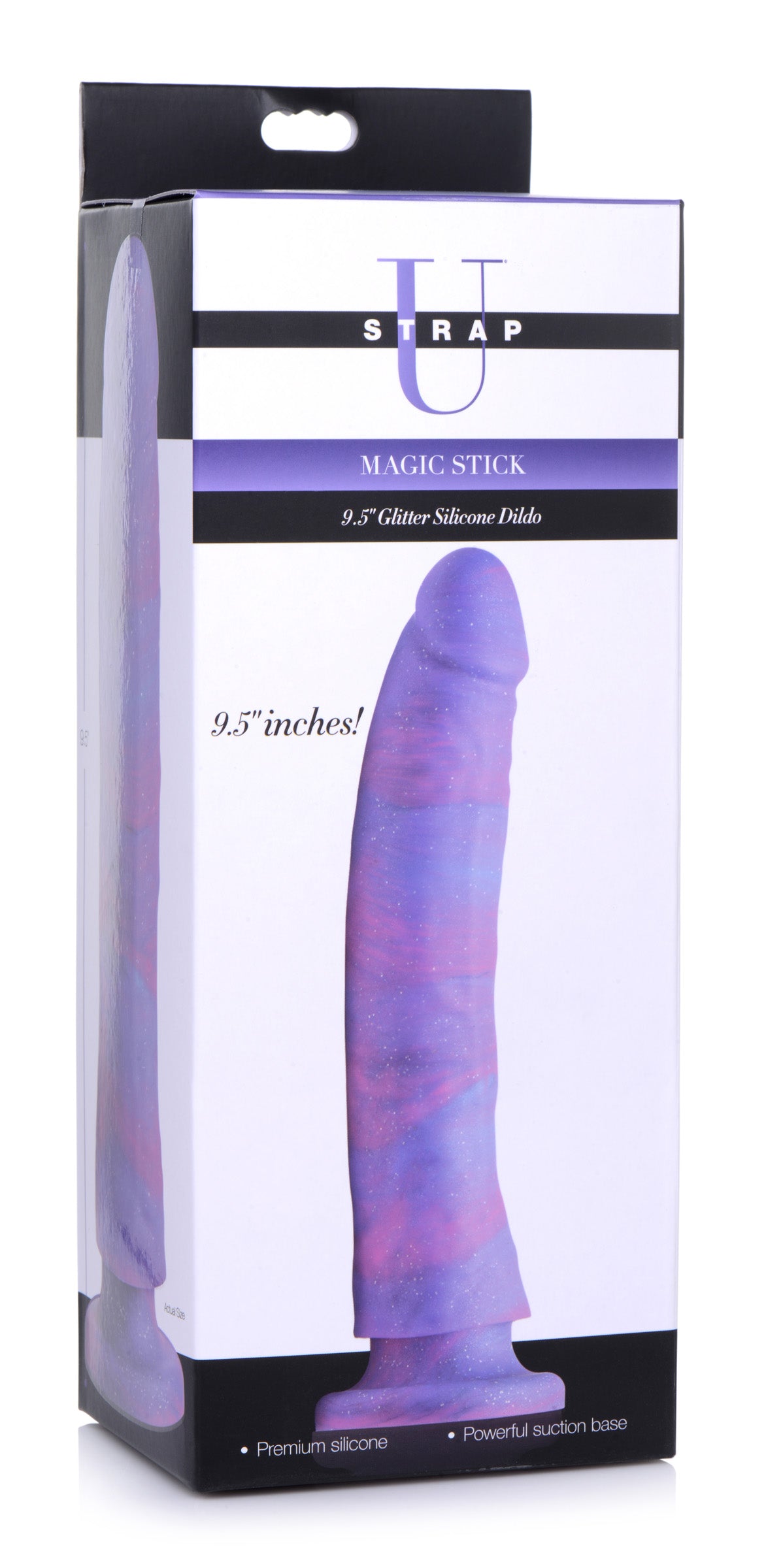 Magic Stick Glitter Silicone Dildo - 9.5 Inch