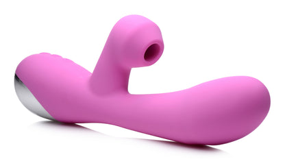 Shegasm 5 Star 7X Suction Come-Hither Silicone Rabbit - Pink