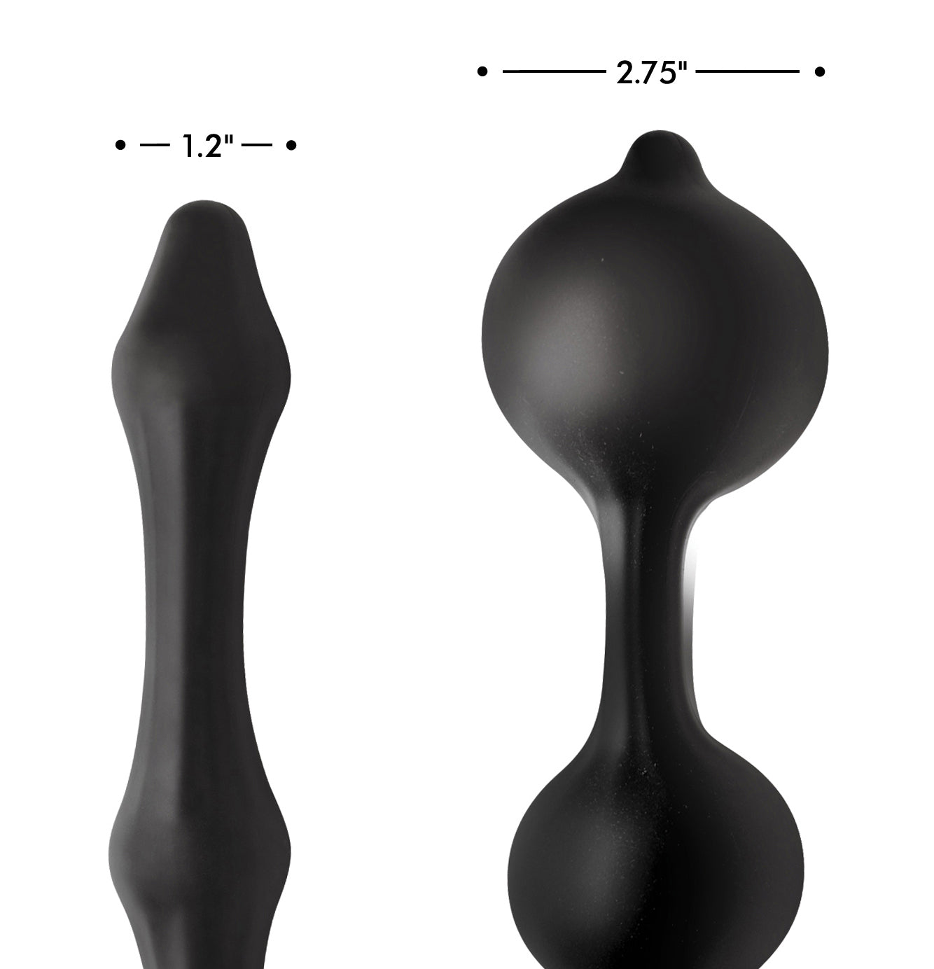 Devils Rattle Inflatable Silicone Anal Plug with Cock and Ball Ring