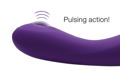 Pulsing G-spot Pinpoint Silicone Vibrator with Attachments