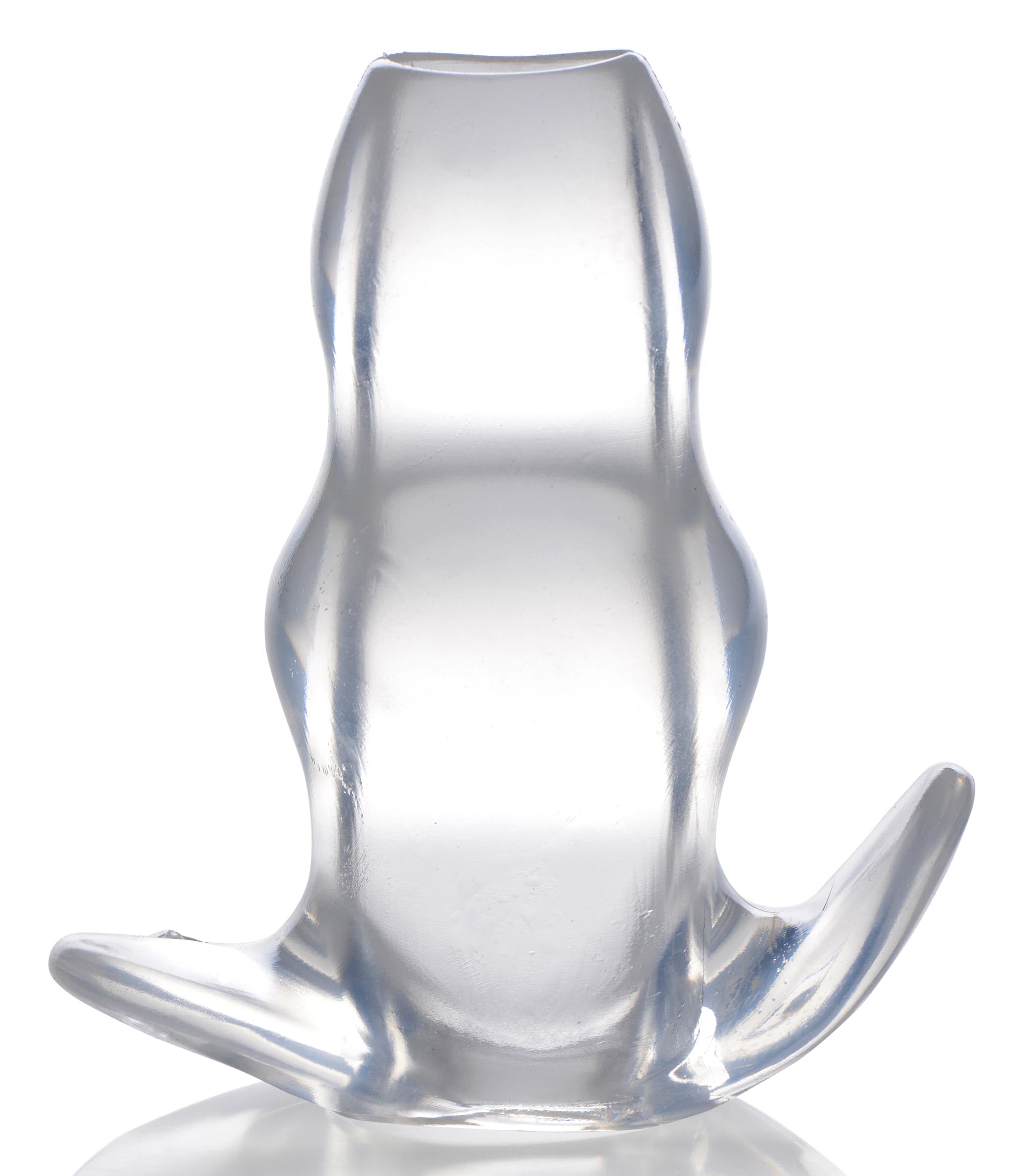 Clear View Hollow Anal Plug - Large