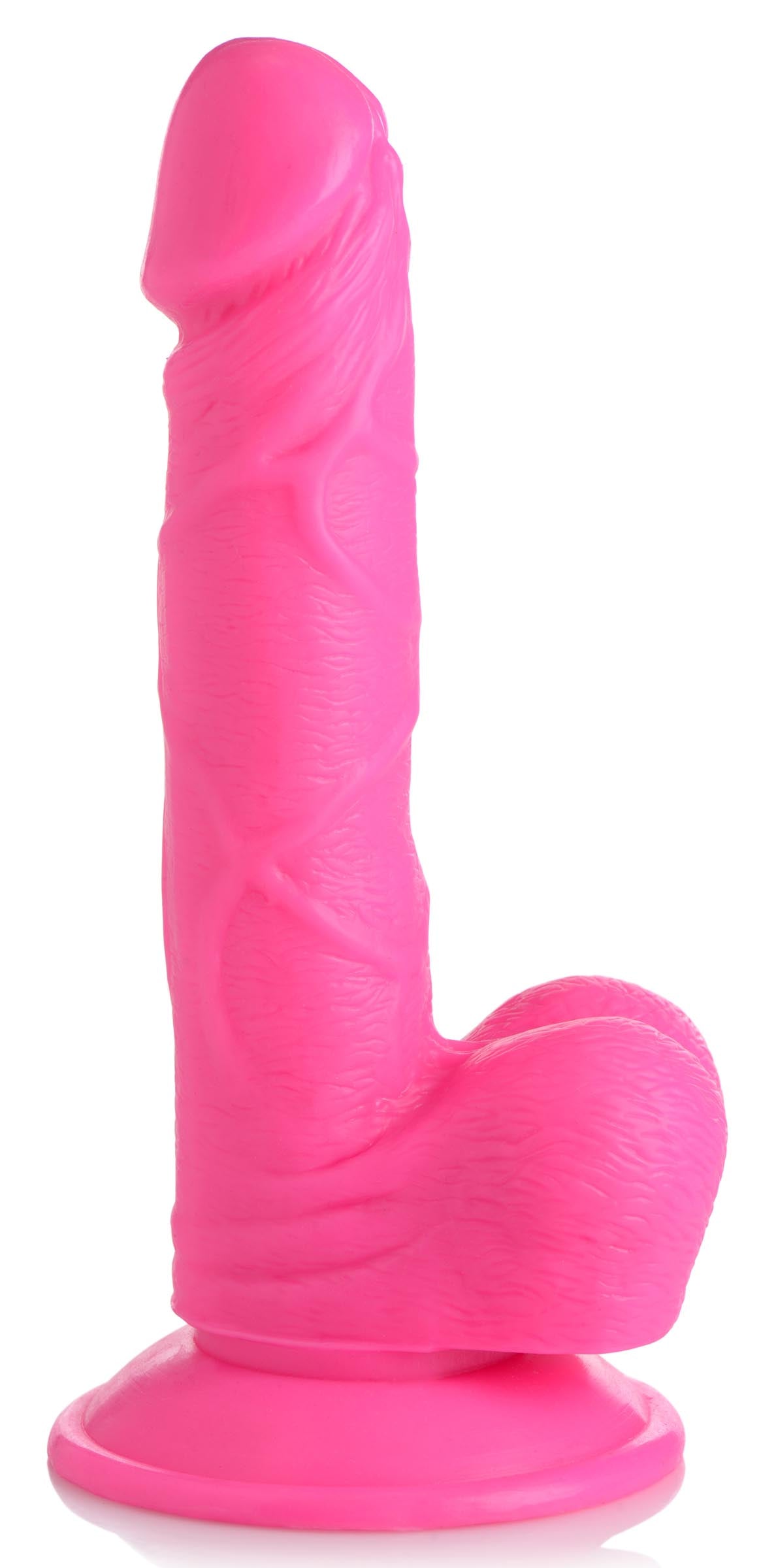 6.5 Inch Dildo with Balls - Pink