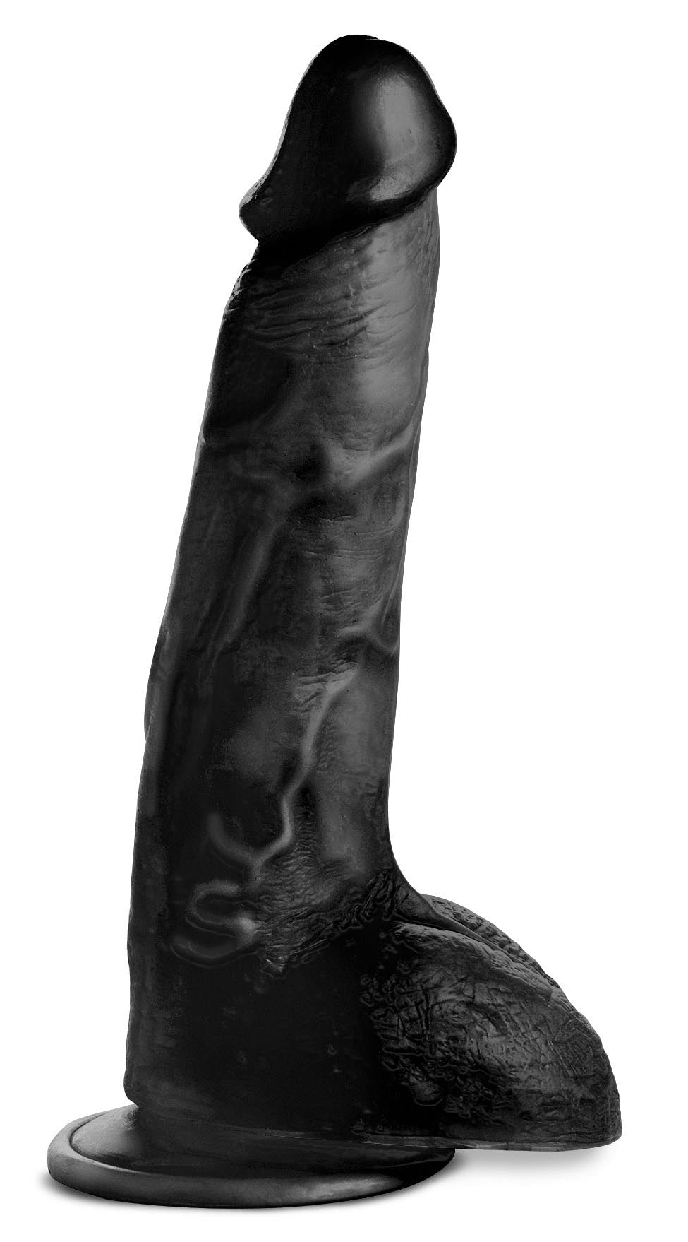 Beefy Brad 9 inch Dildo with Balls - Black