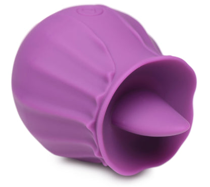 Bloomgasm Wild Violet 10X Silicone Clit Licking Stimulator - Purple