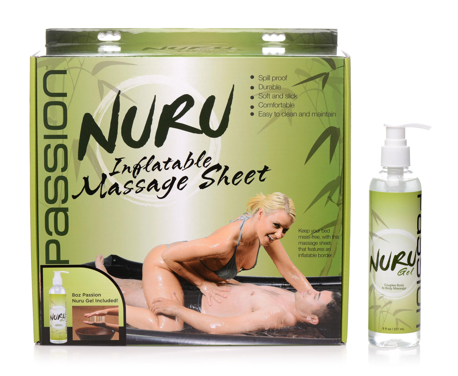 Nuru Inflatable Massage Sheet Deluxe Kit