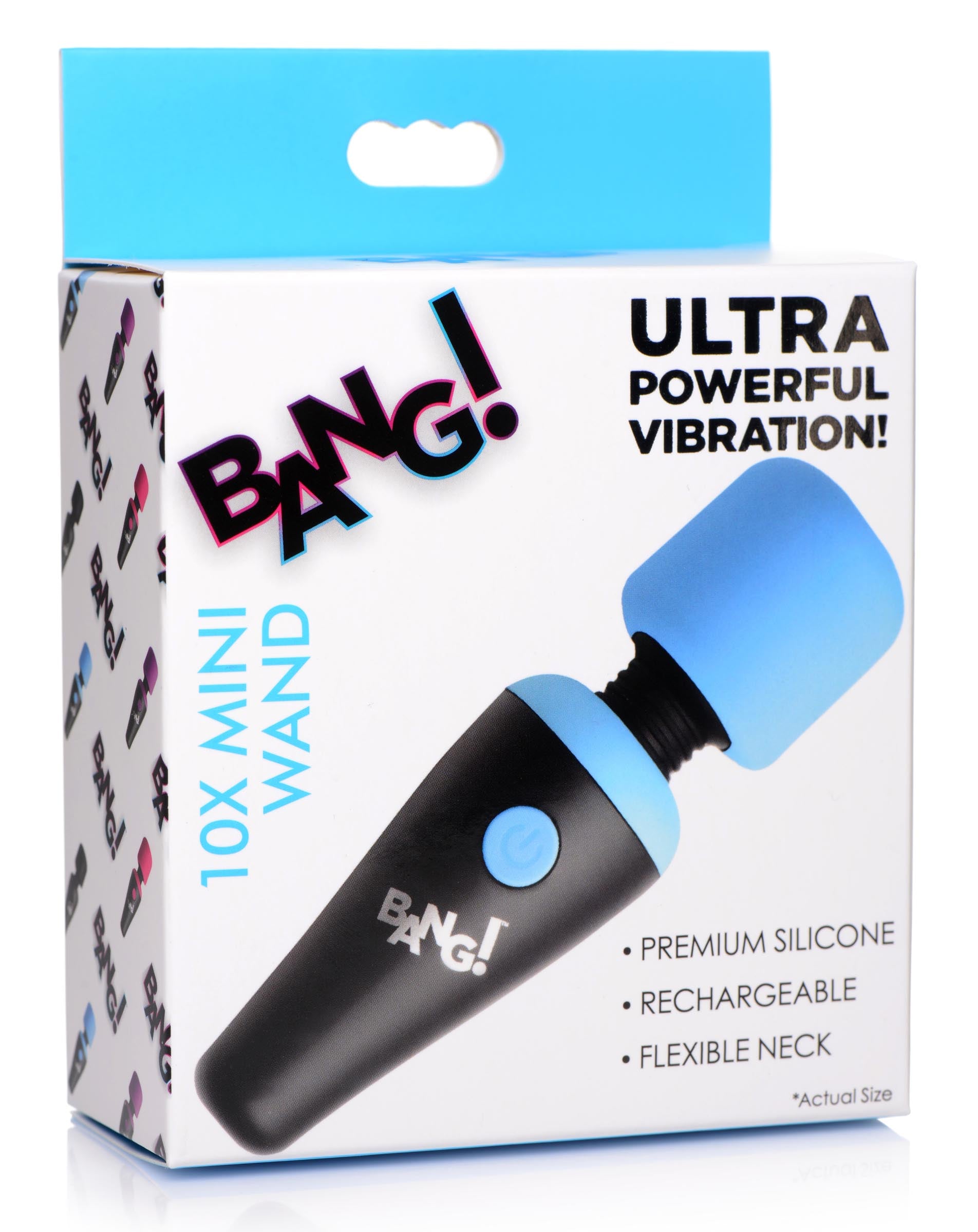 10X Ultra Powerful Silicone Mini Wand - Blue