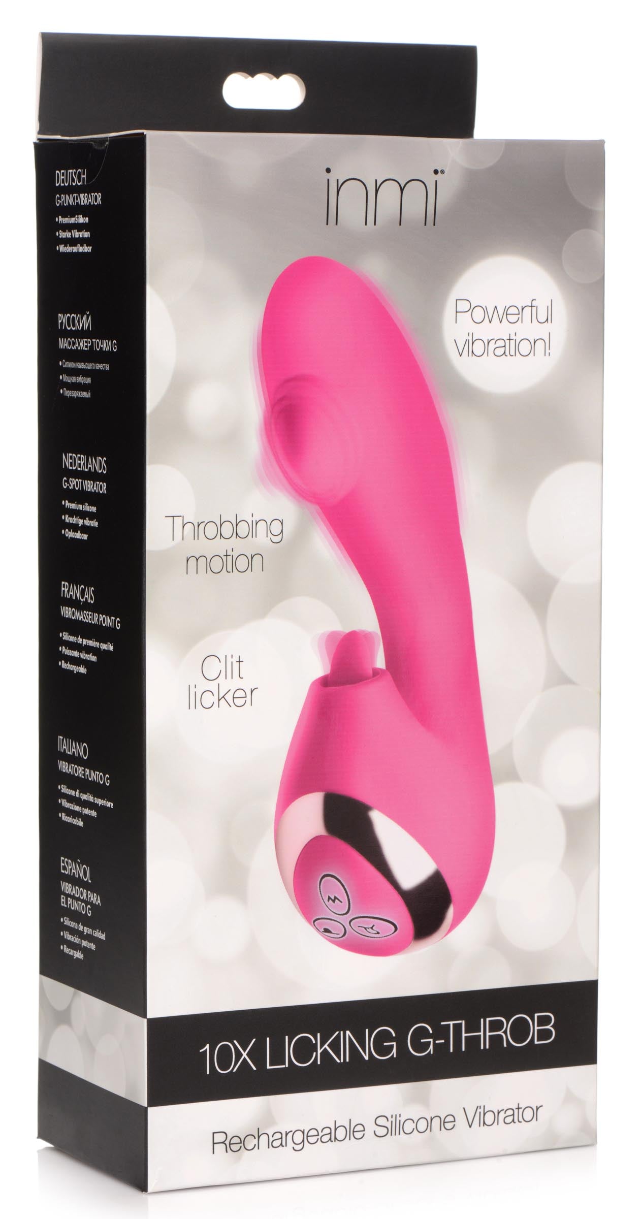 10X Licking G-Throb Rechargeable Silicone Vibrator