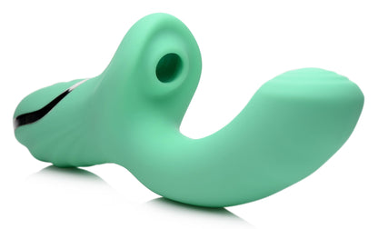 10X Minty Air-Stim Silicone Rabbit Vibrator