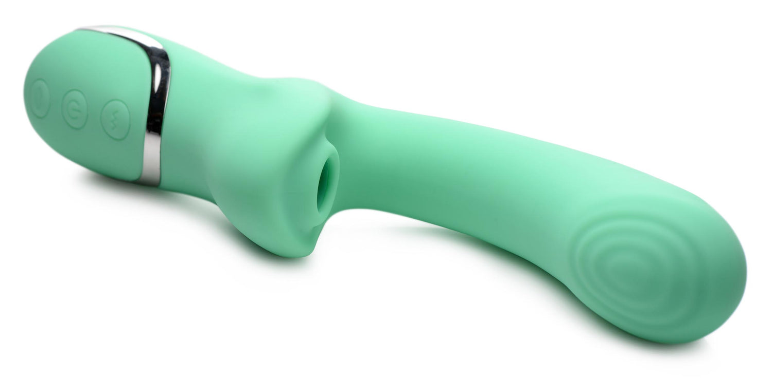 10X Minty Air-Stim Silicone Rabbit Vibrator