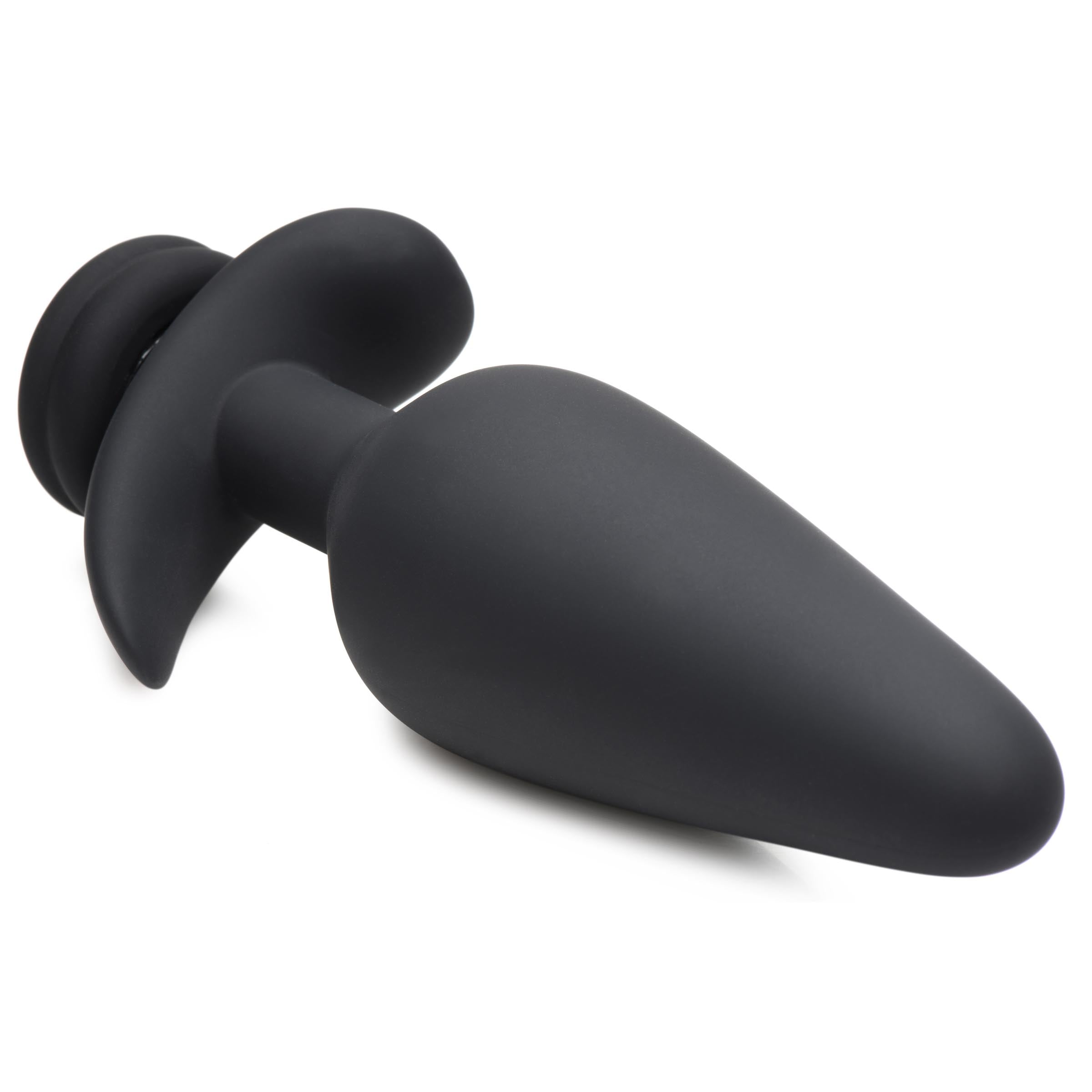 Interchangeable 10X Vibrating Silicone Anal Plug with Remote - XL