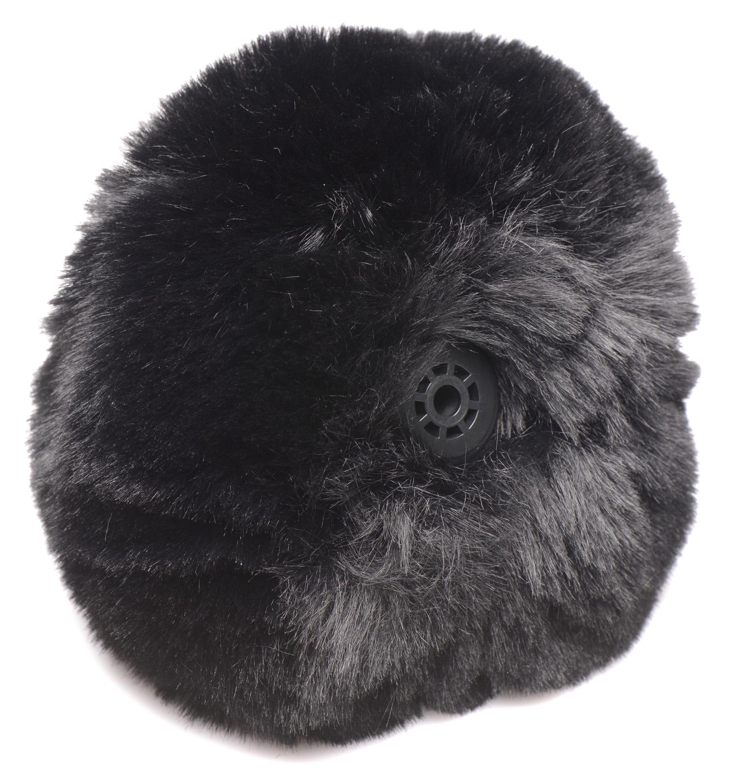 Large Anal Plug with Interchangeable Bunny Tail - Black