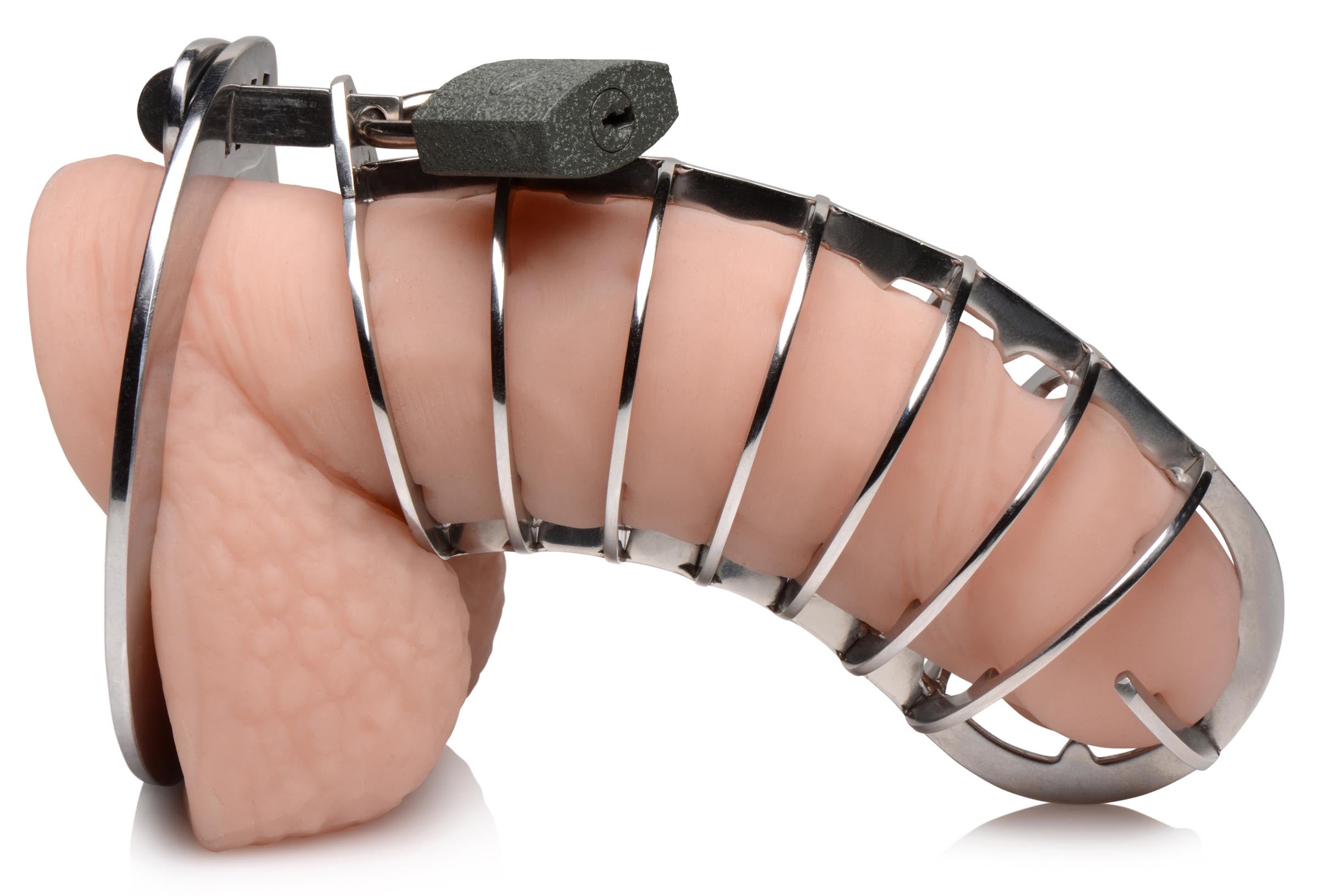 Stainless Steel Spiked Chastity Cage